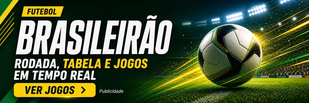 Publicidade Brasileirão: rodada, tabela e jogos em tempo real.